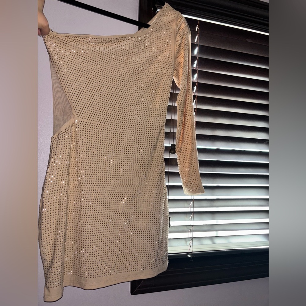 Forever 21 Cream Mini Dress with Sparkle
